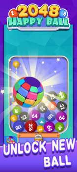 İndir Happy Ball 2048-merge 3D ball Gündelik Android için Ekran görüntüsü 2