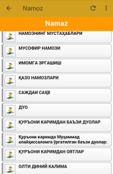 İndir Namoz Kitobi Kitaplar & Rehberler Android için Ekran görüntüsü 7
