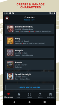 İndir D&D Beyond Eğlence Android için Ekran görüntüsü 2