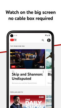 İndir YouTube TV: Live TV & more Eğlence Android için Ekran görüntüsü 3