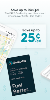 İndir GasBuddy: Find & Pay for Gas Seyahat Android için Ekran görüntüsü 2
