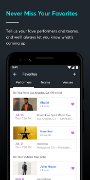 İndir Ticketmaster－Buy, Sell Tickets Etkinlikler Android için Ekran görüntüsü 6