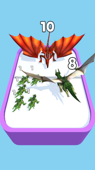 İndir Merge Master: Dinosaur Monster Arcade Android için Ekran görüntüsü 2