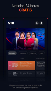 İndir ViX: TV, Deportes y Noticias Eğlence Android için Ekran görüntüsü 4