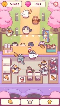 İndir Cat Snack Bar: Cute Food Games Simülatörler Android için Ekran görüntüsü 2