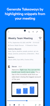 İndir Otter: Transcribe Voice Notes İş Android için Ekran görüntüsü 4