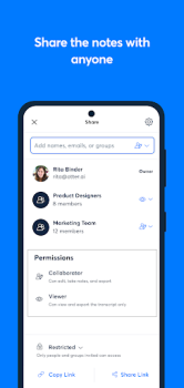 İndir Otter: Transcribe Voice Notes İş Android için Ekran görüntüsü 6