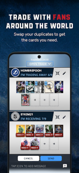 İndir Topps® NHL SKATE™ Card Trader Spor Android için Ekran görüntüsü 3