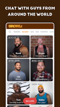 İndir GROWLR: Gay Bears Near You Sosyal Android için