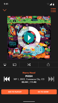 İndir LivePhish Müzik ve Ses Android için Ekran görüntüsü 2