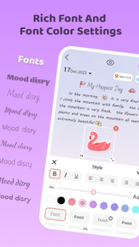 İndir Mood Diary - Diary With Lock Yaşam Tarzı Android için Ekran görüntüsü 3