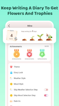İndir Mood Diary - Diary With Lock Yaşam Tarzı Android için Ekran görüntüsü 7