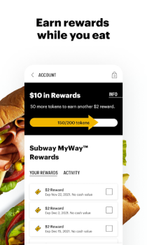 İndir Subway® Yiyecek & İçecek Android için Ekran görüntüsü 5