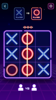 İndir Tic Tac Toe Glow: 2 Player XO Bulmaca Oyunları Android için Ekran görüntüsü 2