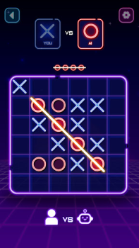 İndir Tic Tac Toe Glow: 2 Player XO Bulmaca Oyunları Android için Ekran görüntüsü 3