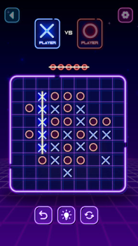 İndir Tic Tac Toe Glow: 2 Player XO Bulmaca Oyunları Android için Ekran görüntüsü 4