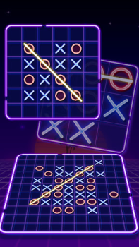 İndir Tic Tac Toe Glow: 2 Player XO Bulmaca Oyunları Android için Ekran görüntüsü 6