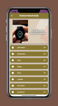İndir X5 Smart Watch Guide Eğitim Android için Ekran görüntüsü 7