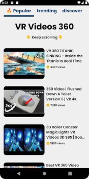 İndir VR Videoları 360 Eğlence Android için Ekran görüntüsü 5