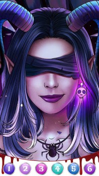 İndir Dark, Horror Color by Number Masa oyunları Android için Ekran görüntüsü 5