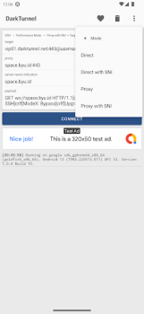 İndir DarkTunnel - SSH DNSTT V2Ray Araçlar Android için Ekran görüntüsü 4