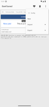 İndir DarkTunnel - SSH DNSTT V2Ray Araçlar Android için Ekran görüntüsü 5