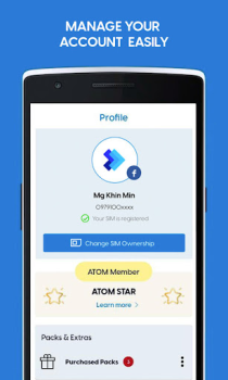 İndir ATOM Store, Myanmar İletişim Android için Ekran görüntüsü 3