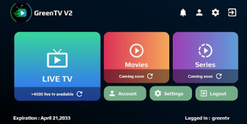 İndir GreenTV V2 Video oynatıcılar ve düzenleyiciler Android için Ekran görüntüsü 4