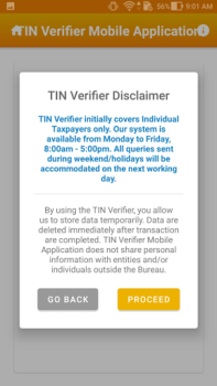 İndir TIN Verifier Application Finans Android için Ekran görüntüsü 2
