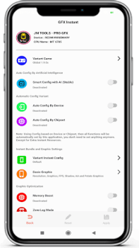 İndir JM TOOLS Pro GFX For Any Games Araçlar Android için Ekran görüntüsü 3