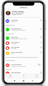 İndir JM TOOLS Pro GFX For Any Games Araçlar Android için Ekran görüntüsü 4
