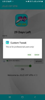 İndir JO JO VIP VPN Araçlar Android için Ekran görüntüsü 5