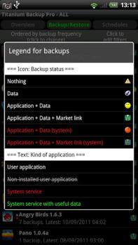 İndir Titanium Backup Araçlar Android için Ekran görüntüsü 3