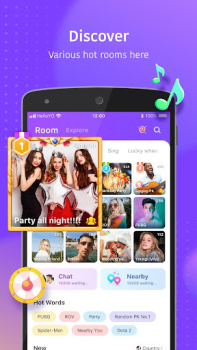 İndir Hello Yo - Group Chat Rooms Sosyal Android için Ekran görüntüsü 2