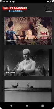 İndir Sci-Fi Classic Movies Channel Eğlence Android için Ekran görüntüsü 2