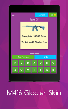 İndir M416 Glacier Skin Bulmaca Oyunları Android için Ekran görüntüsü 3