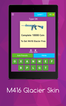 İndir M416 Glacier Skin Bulmaca Oyunları Android için Ekran görüntüsü 7