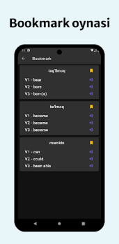 İndir Noto'g'ri fe'llar jadvali Eğitim Android için Ekran görüntüsü 5