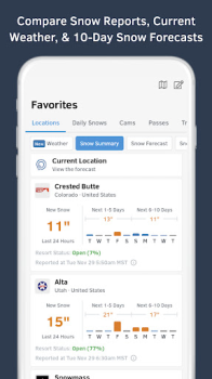 İndir OpenSnow: Weather & 3D Maps Hava Durumu Android için Ekran görüntüsü 2