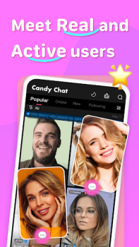 İndir Candy Chat - Live video chat Eğlence Android için Ekran görüntüsü 3
