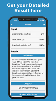 İndir Z Score Calculator Eğitim Android için Ekran görüntüsü 3