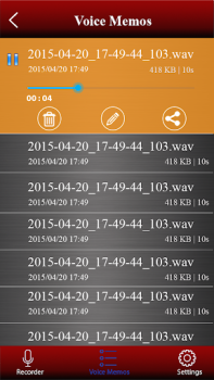 İndir ses kaydedici Müzik ve Ses Android için Ekran görüntüsü 6