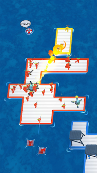 İndir War of Rafts: Crazy Sea Battle Arcade Android için Ekran görüntüsü 4