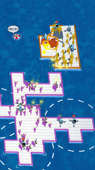 İndir War of Rafts: Crazy Sea Battle Arcade Android için Ekran görüntüsü 6