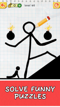 İndir Draw 2 Save: Stickman Puzzle Bulmaca Oyunları Android için Ekran görüntüsü 4