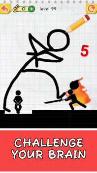 İndir Draw 2 Save: Stickman Puzzle Bulmaca Oyunları Android için Ekran görüntüsü 5