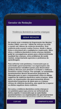 İndir Gerador de Redação Eğitim Android için Ekran görüntüsü 2