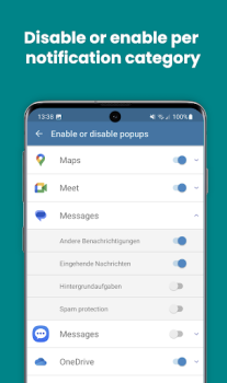 İndir Disable Notification Popups Araçlar Android için Ekran görüntüsü 4