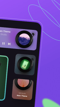 İndir MD Vinyl - Müzik Çalar Widget Müzik ve Ses Android için Ekran görüntüsü 2