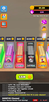İndir TCG Hyper Card Idle Streamer Kart oyunları Android için Ekran görüntüsü 5